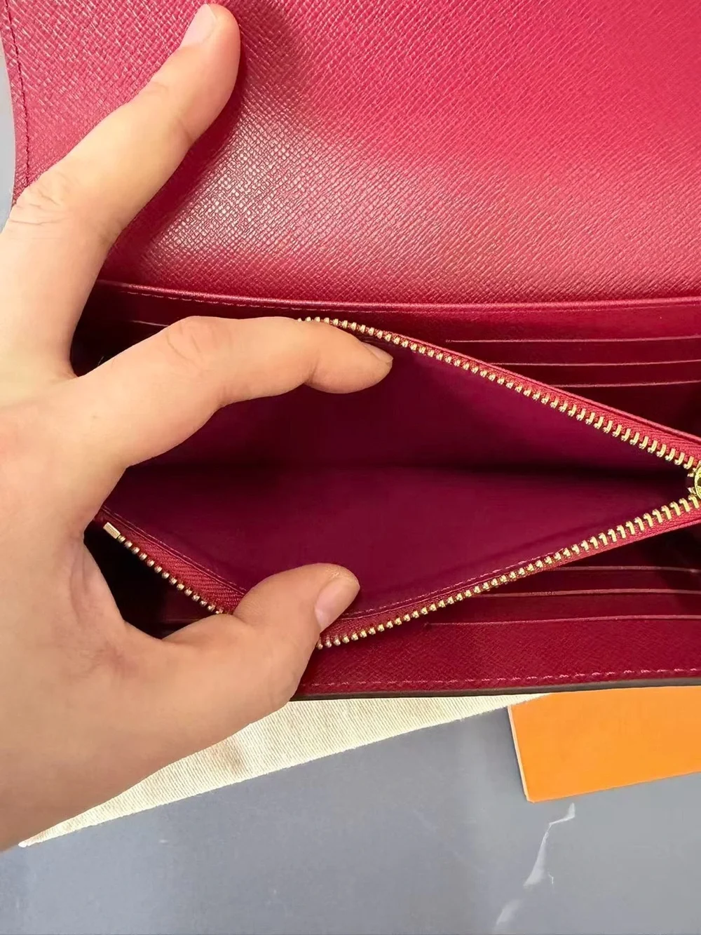 Louis Vuitton Monogram Continental Wallet with Burgundy Interior