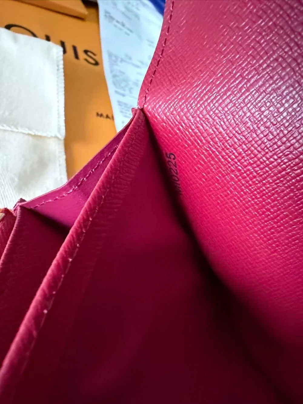 Louis Vuitton Monogram Continental Wallet with Burgundy Interior