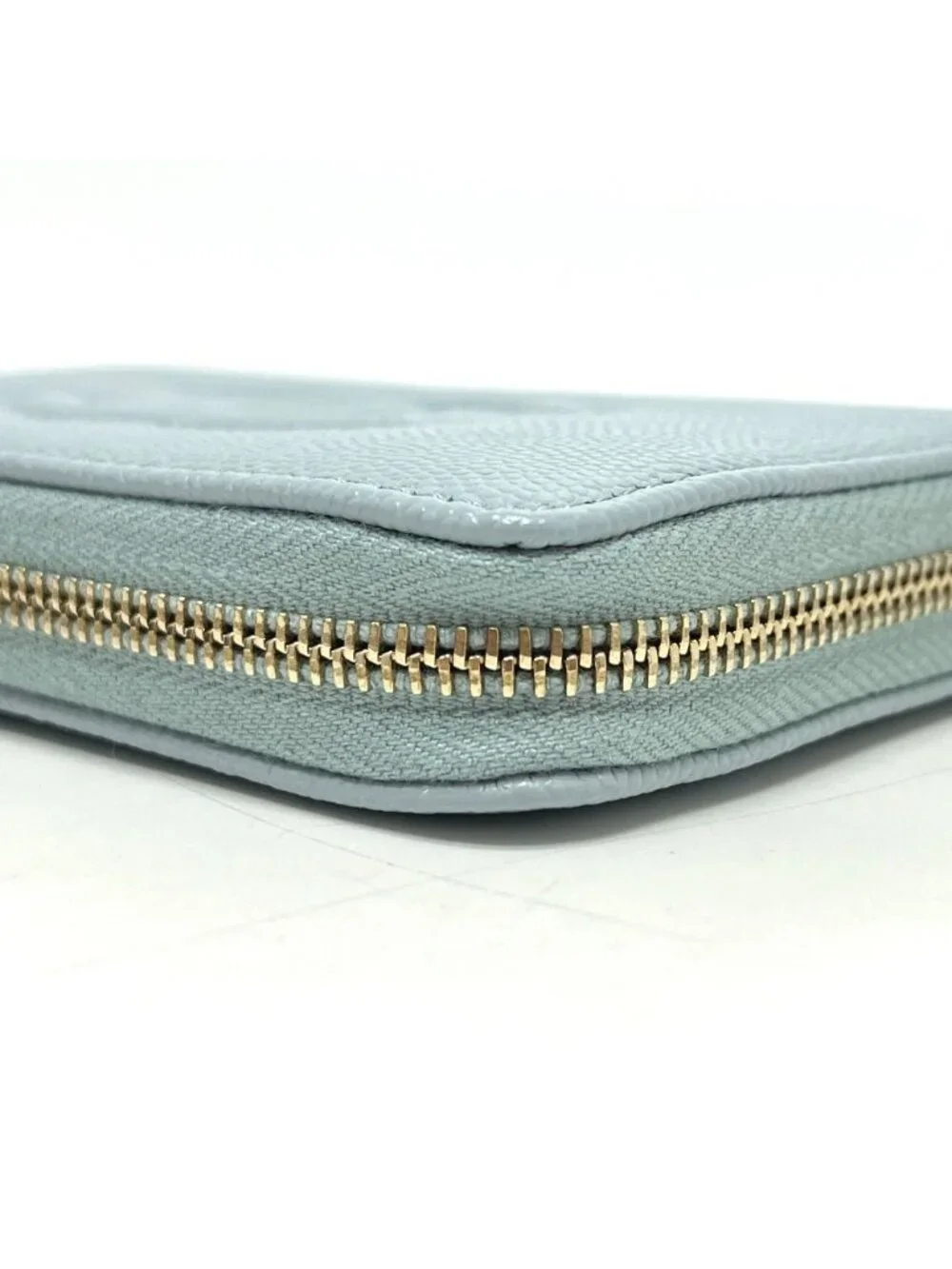 Chanel Coin Case CC Logo Metiers D'art Caviar Leather Blue