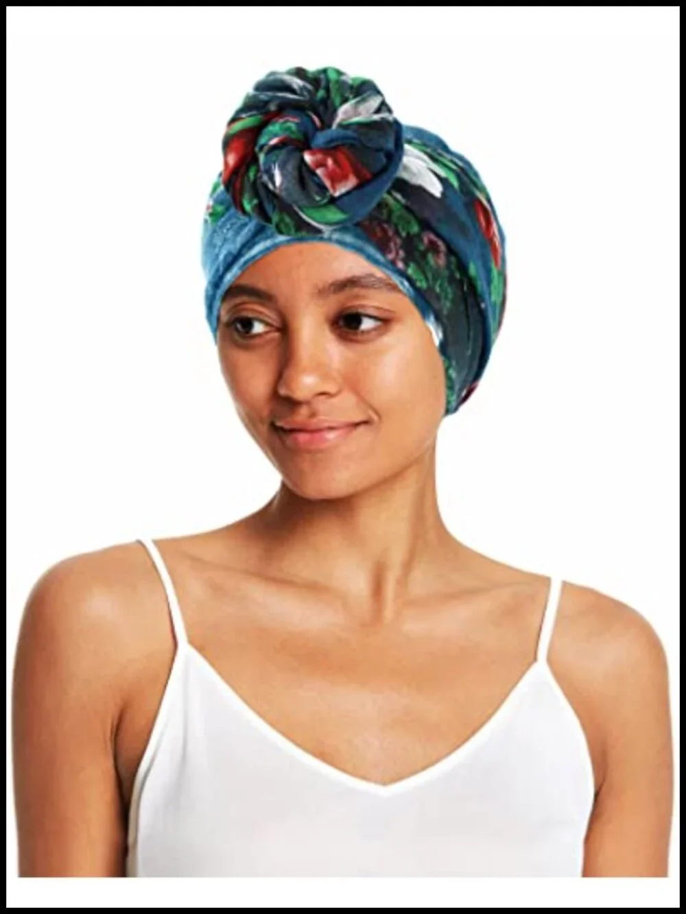 Lightweight Floral Print Scarf Wrap Head Shawl
