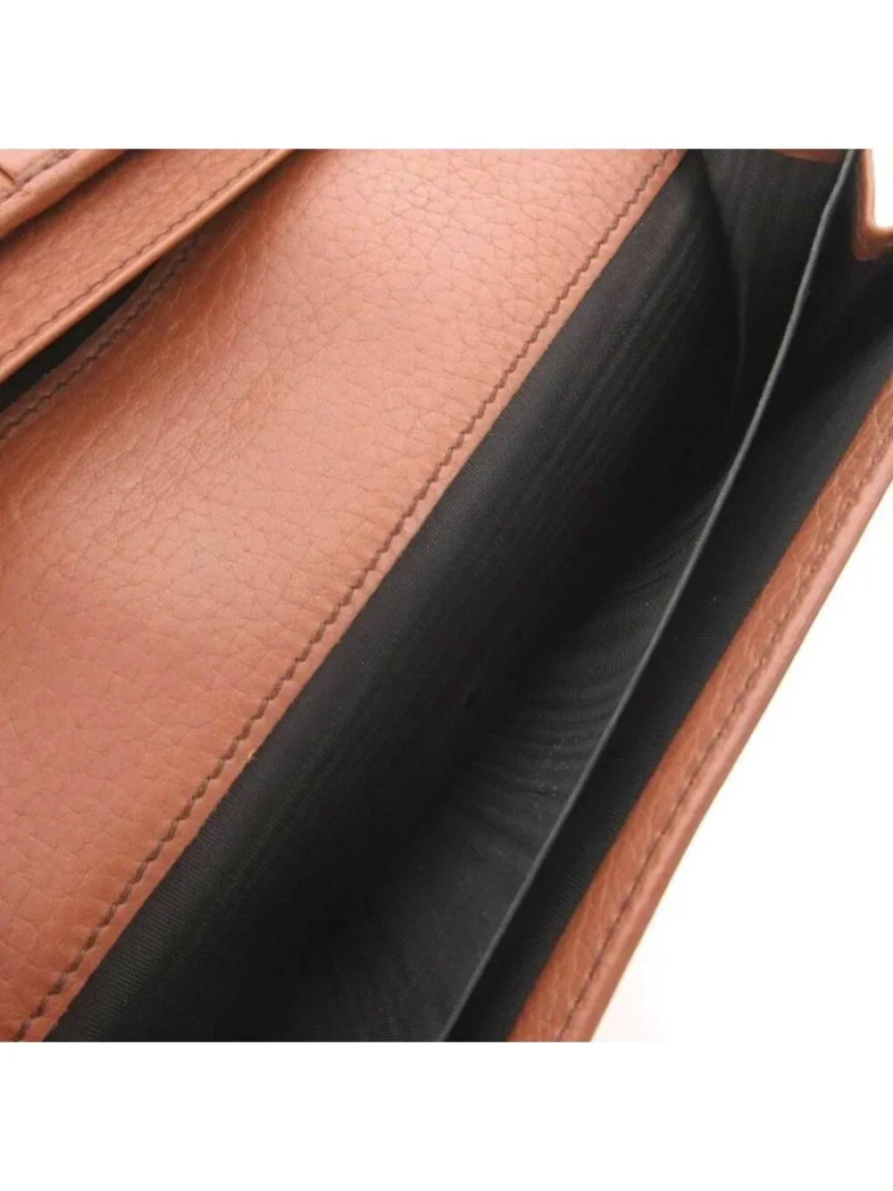 Dolce & Gabbana Wallet with Coin Purse Leopard Pattern Leather Canvas Brown