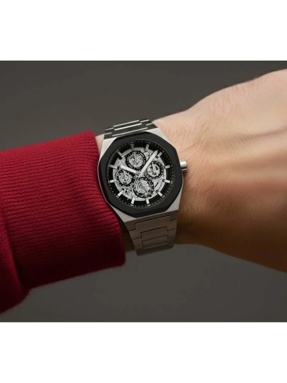 NWT Thomas Earnshaw Drake Triple Calendar Black Dial Men's Watch