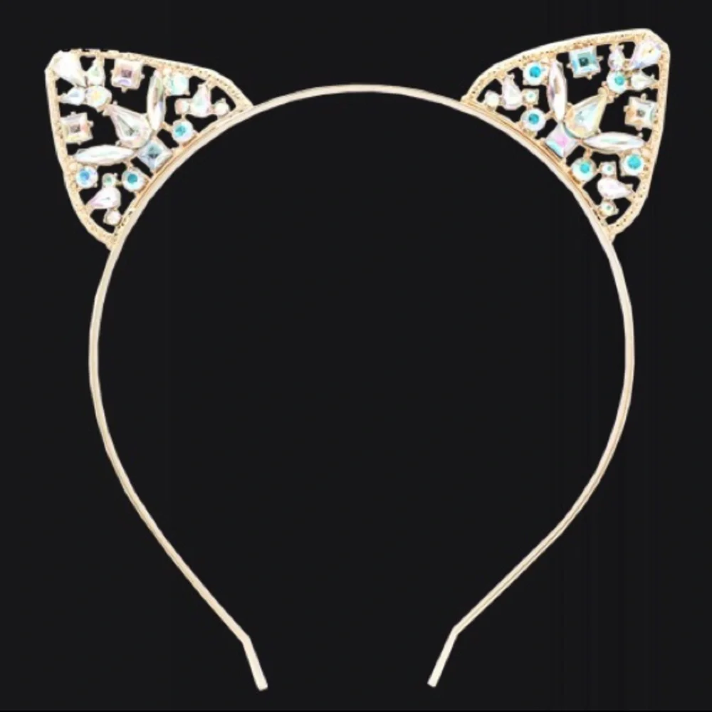 Rhinestone Cat Ears Tiara