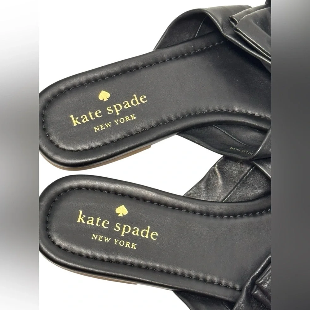 Kate Spade New York Marcella Leather Slide in Black Size 8