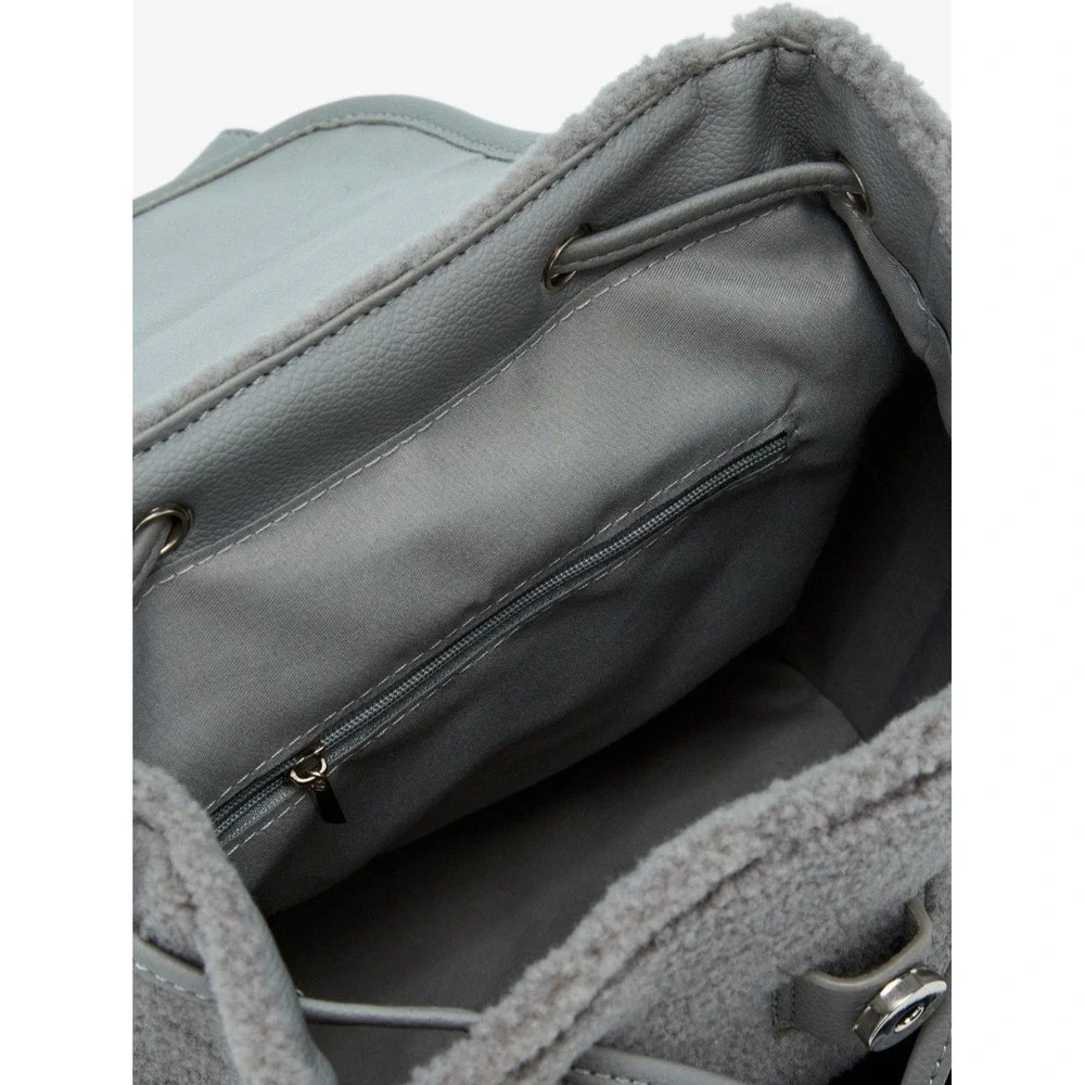 NEW!‎ Studio Ghibli My Neighbor Totoro Gray Sherpa Slouch Backpack & WALLET SET!