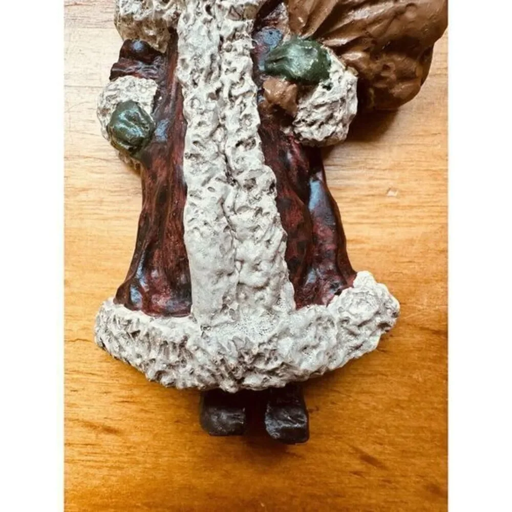 Vintage Christmas Ornament‎ Santa Noel St Nicholas With A Bag Of Toys
