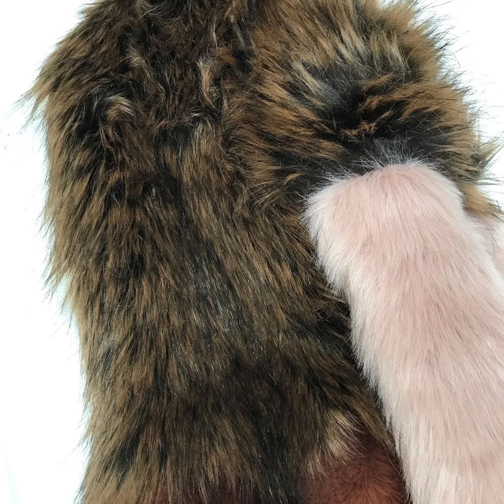 NORDSTROM Halogen NEW Boho Faux Fur Scarf Stole