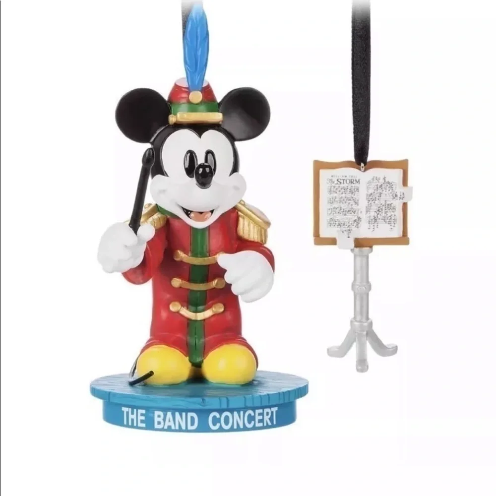 Disney Sketchbook Ornament LE Set Of 2 Mickey Mouse The Band Concert NEW