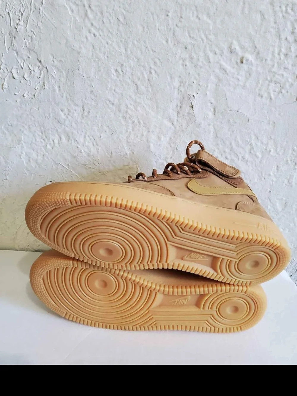 Nike Air Force 1 Mid Wheat Tan Sneakers