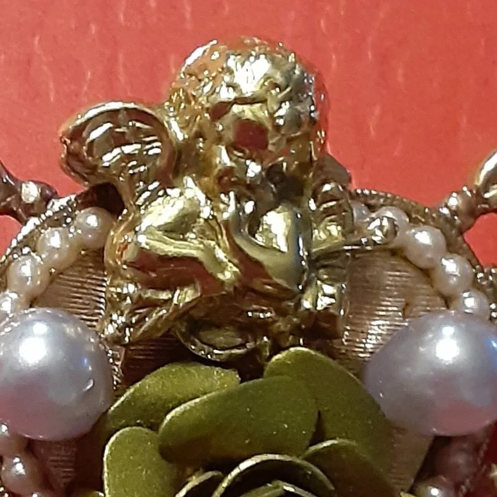 Gold-toned Angel Brooch