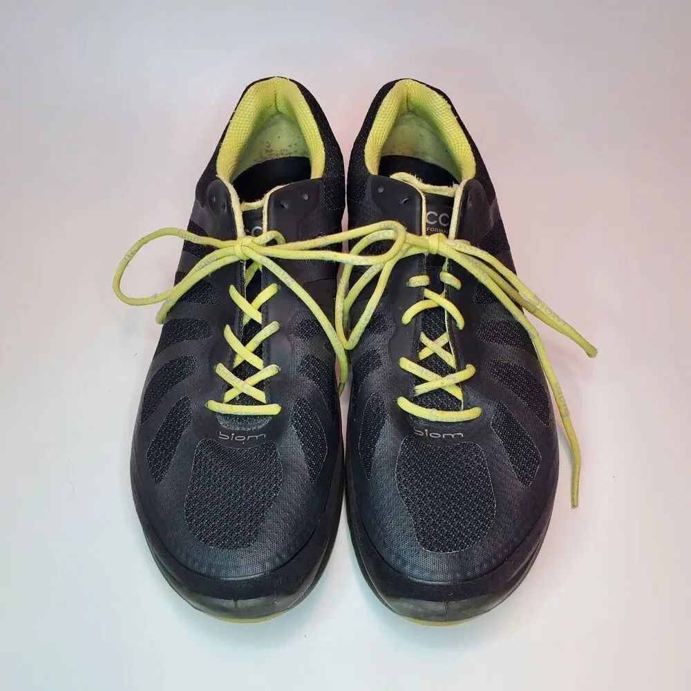 ECCO Biom Natural‎ Motion Running Shoes Black Yellow Mens Size 40 EU