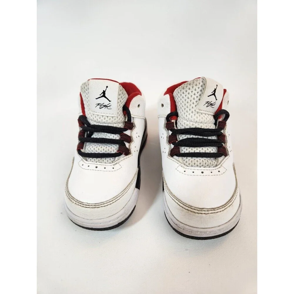 Jordan Flight Toddler‎ Sneakers Shoes Size 6C Mid Top Lace Up White Black