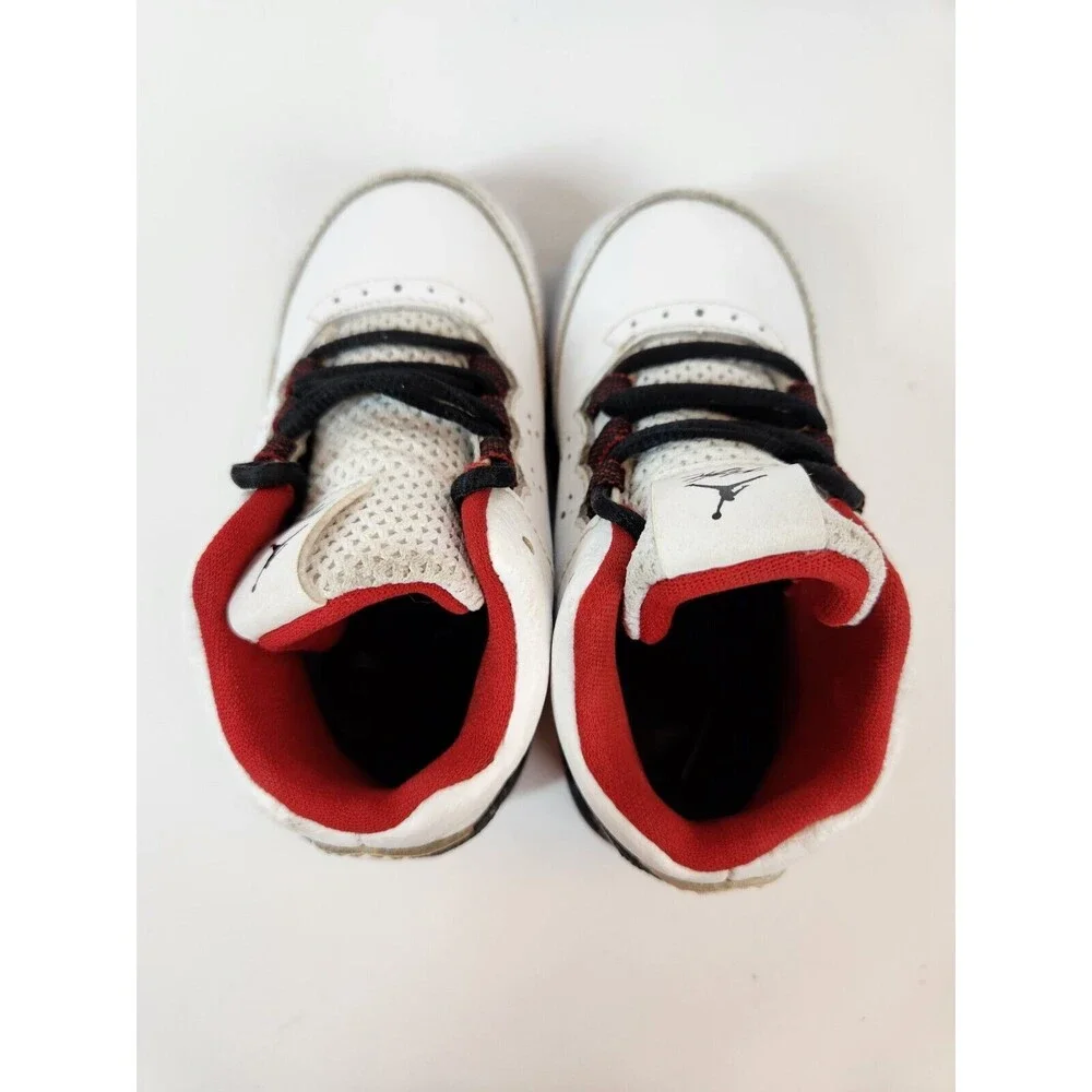 Jordan Flight Toddler‎ Sneakers Shoes Size 6C Mid Top Lace Up White Black