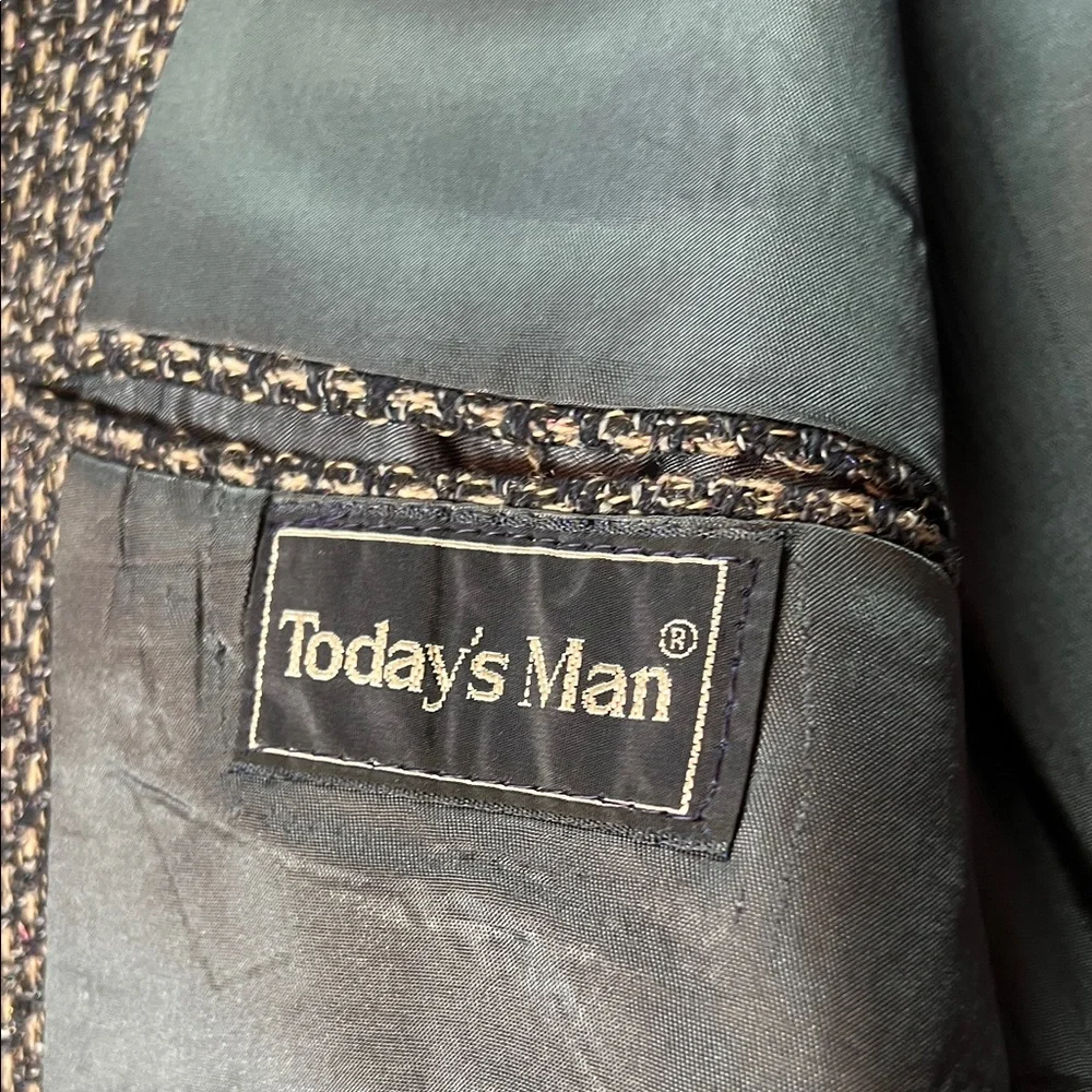 Today's Man Mens Tweed‎ Blazer Jacket 44 Wool Blend British Isles