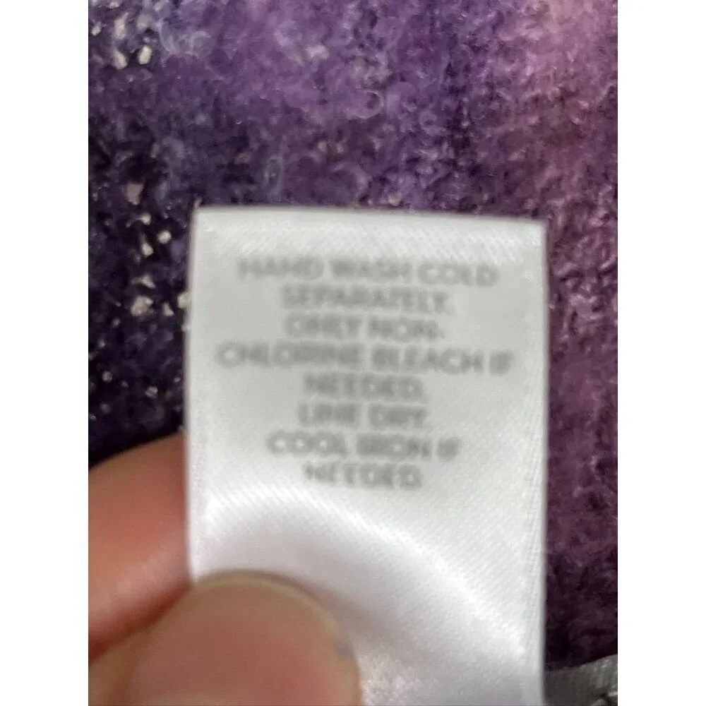 Pure‎ Jill Color Infinity Scarf Purple Cozy Fuzzy Boho Western Preppy Ombre Chic
