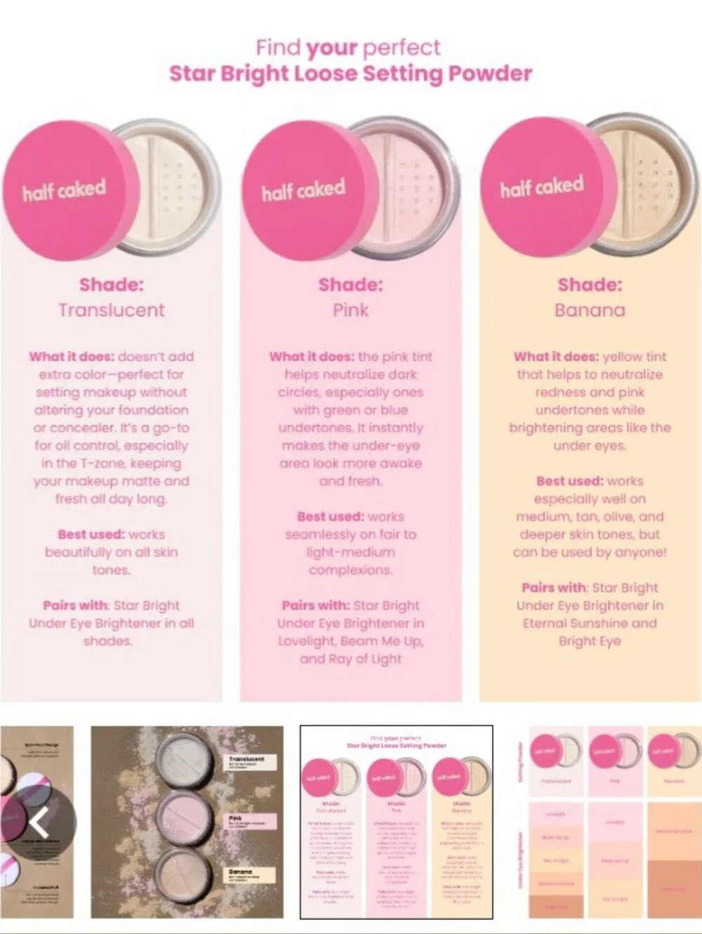 Half Caked pink fair