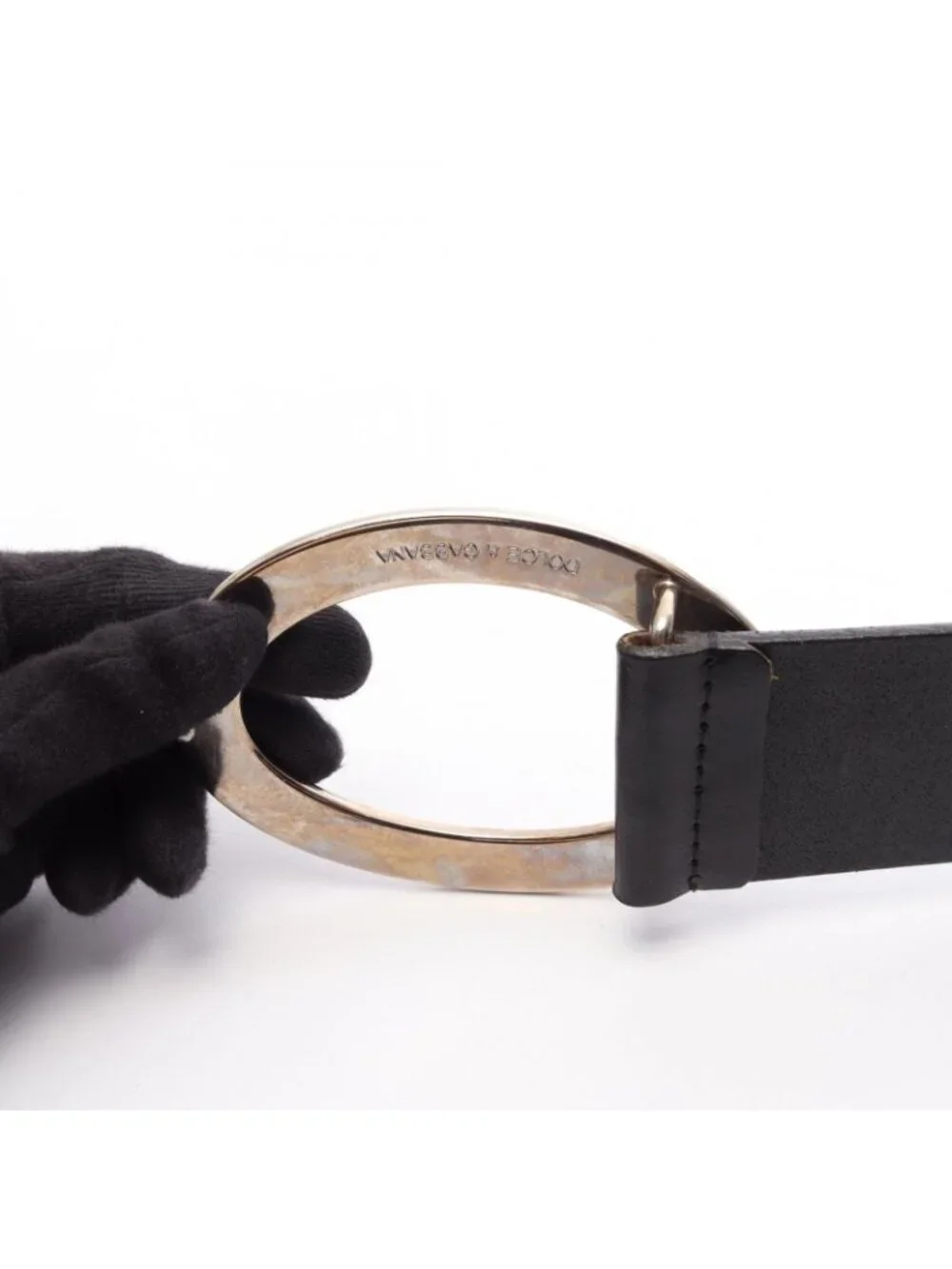 Dolce & Gabbana Belt Silver Leather