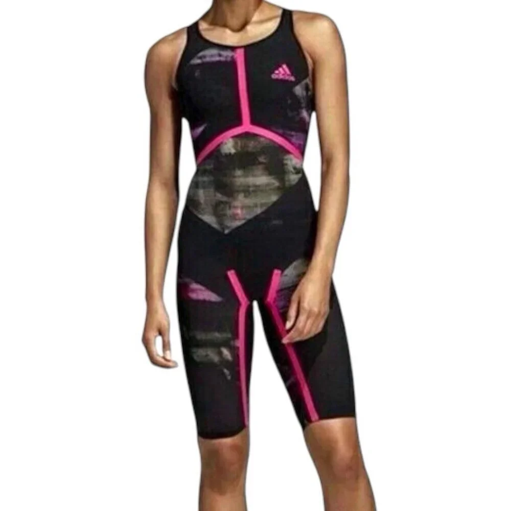 Adidas Freestyle XVIII Open Back 20” Swim Suit Speed Skin CD5235  $469 FINA  NEW