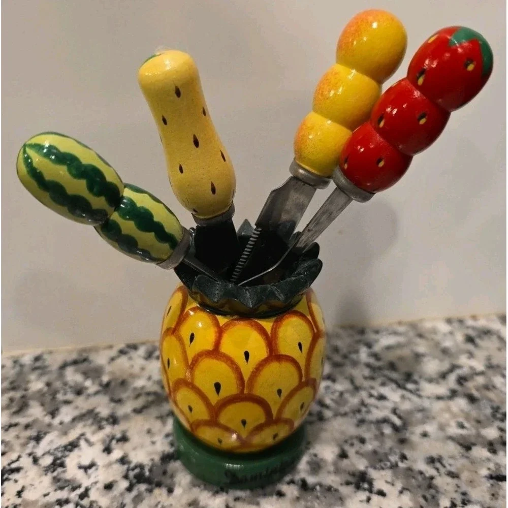 Dominica Fruit-Themed Kitchen‎ Utensils & Holder Colorful Fun