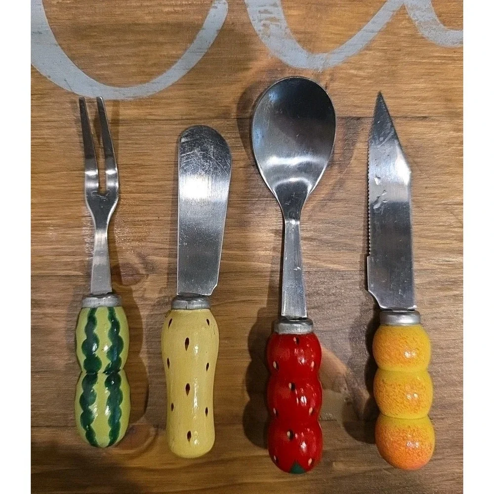 Dominica Fruit-Themed Kitchen‎ Utensils & Holder Colorful Fun
