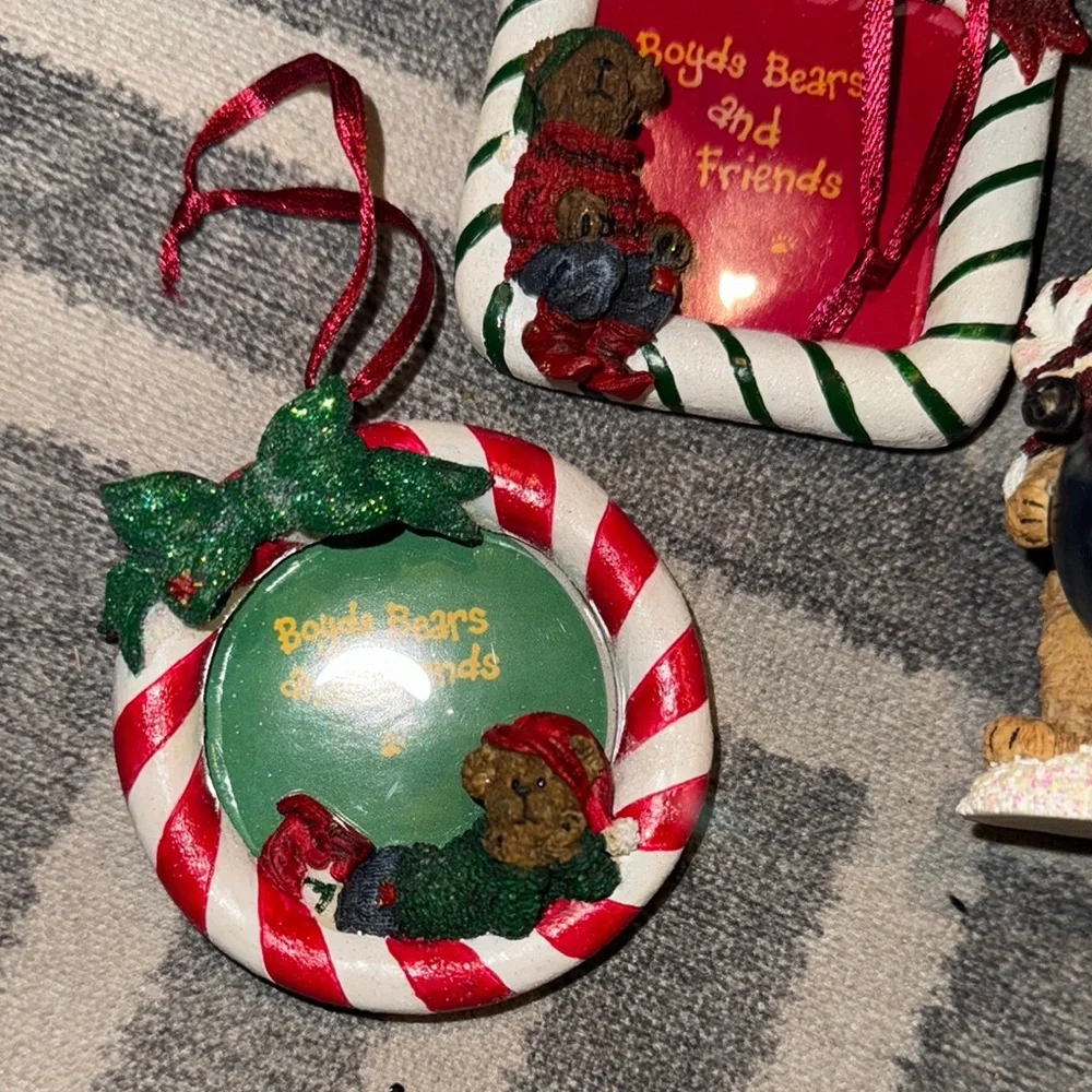 Boyd’s Bears Holiday Ornaments x3, New‎ in box