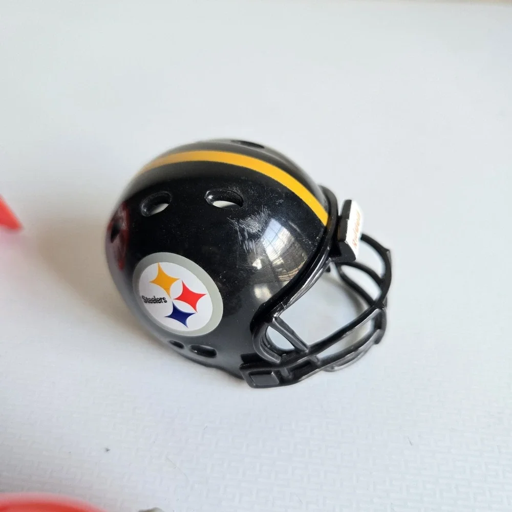 4 NFL Riddell Pocket Pro Helmet‎ Lot AFC North Mini Football Vintage 1.5