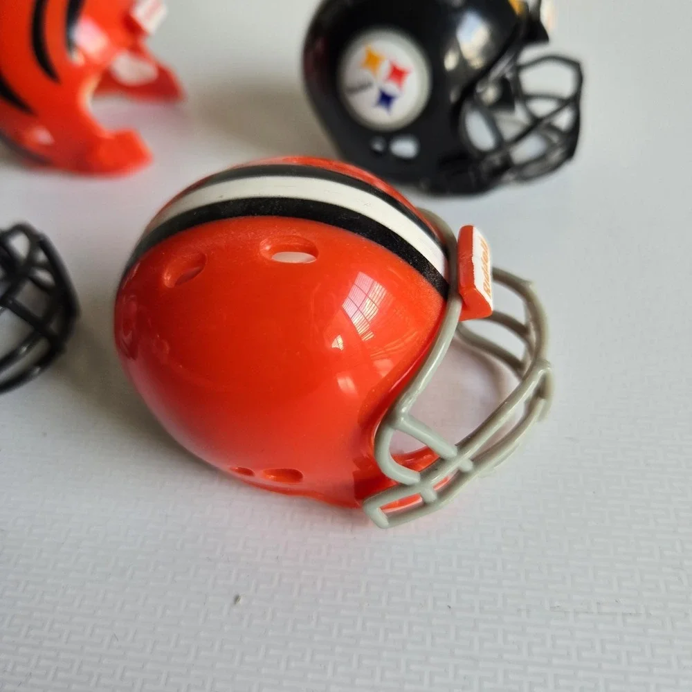 4 NFL Riddell Pocket Pro Helmet‎ Lot AFC North Mini Football Vintage 1.5