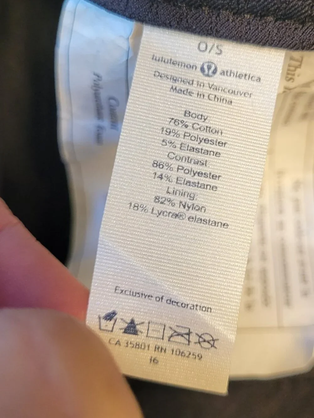 lululemon athletica excellent no
