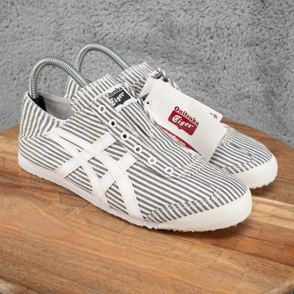 Mens Sz 6 Wmns 7.5  Asics Onitsuka Tiger 1183A572 MEXICO 66 PARATY  WHITE/BLACK