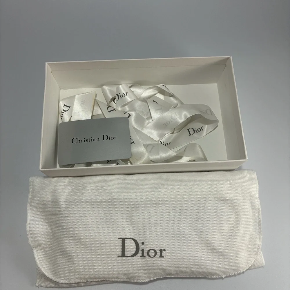 Christian Dior Romantique Trotter Heart Long Wallet Brown