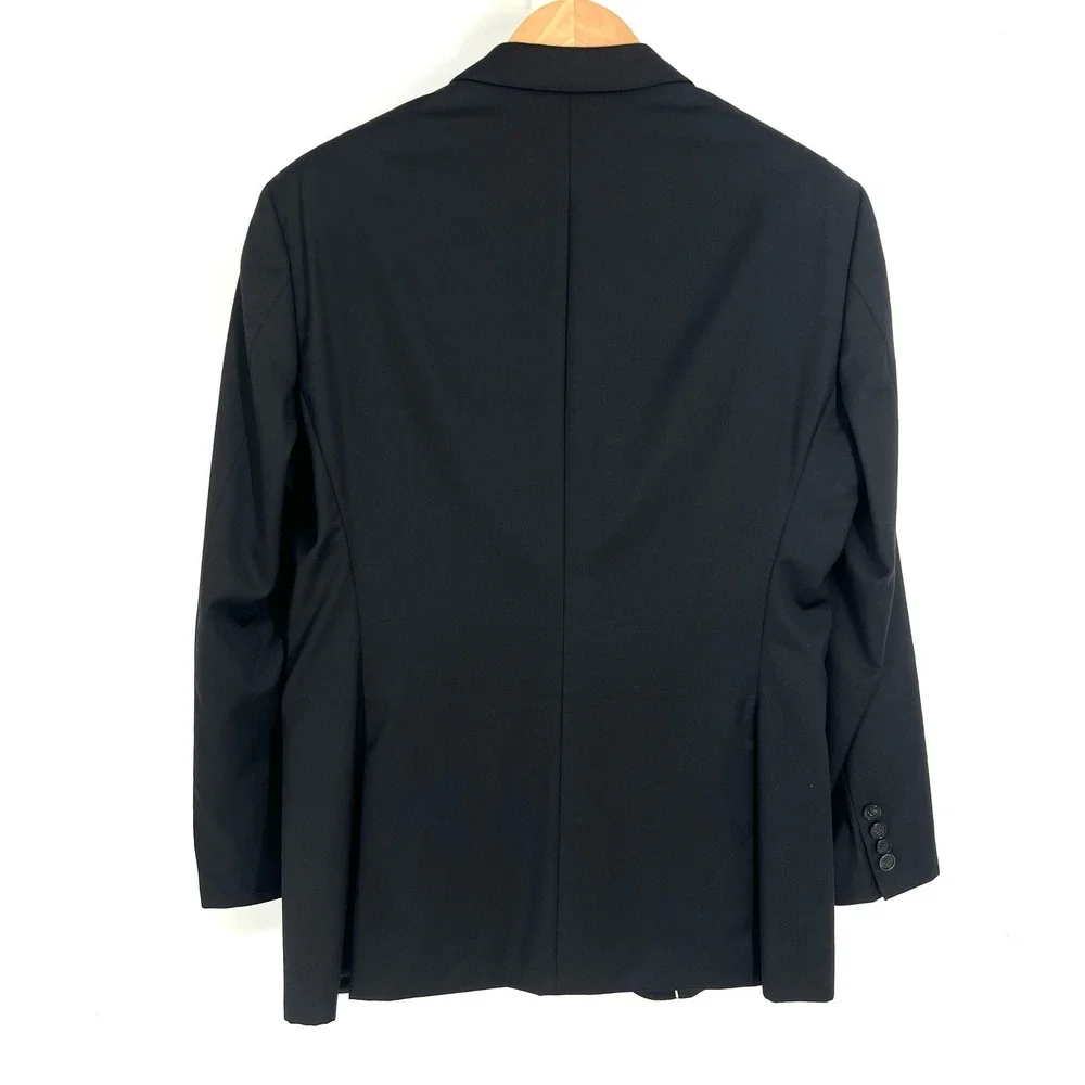 Hugo‎ Boss Mens The James3 Sharp5WE Black Blazer Sport Coat 42R Solid Two Button