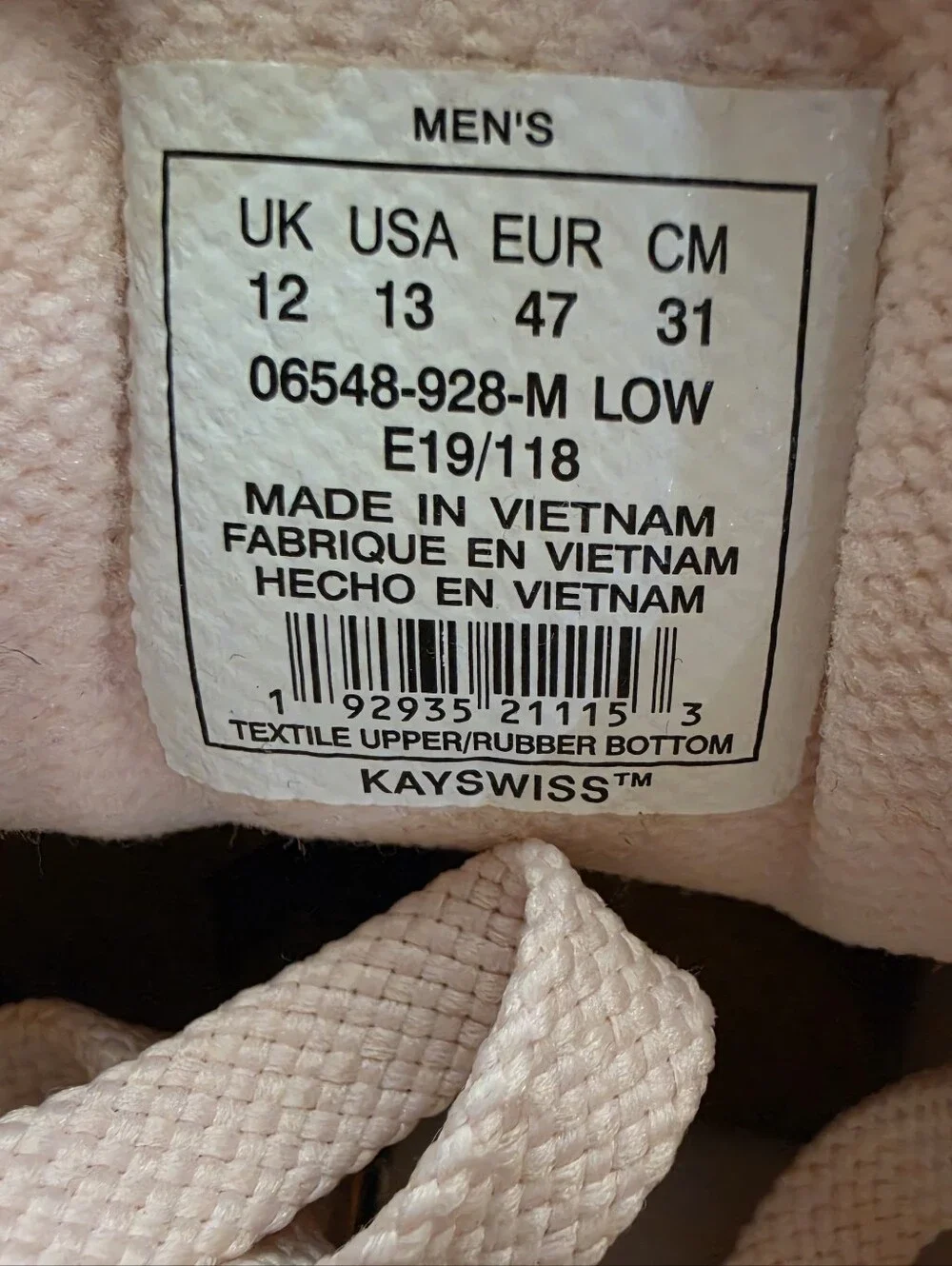 K-Swiss small signs
