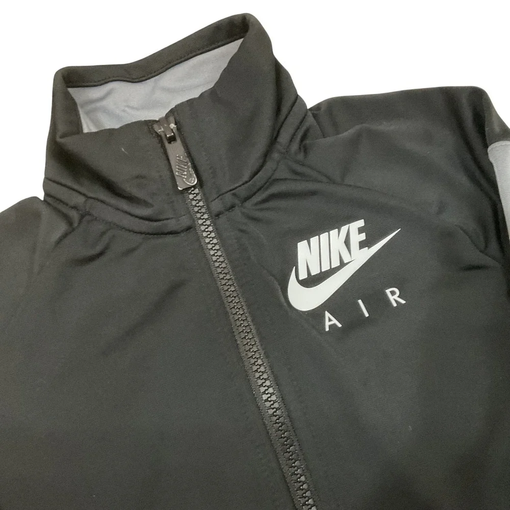 Nike‎ Track Jacket Kids Size 6 Black Grey Nike Air Zip Up Sportswear