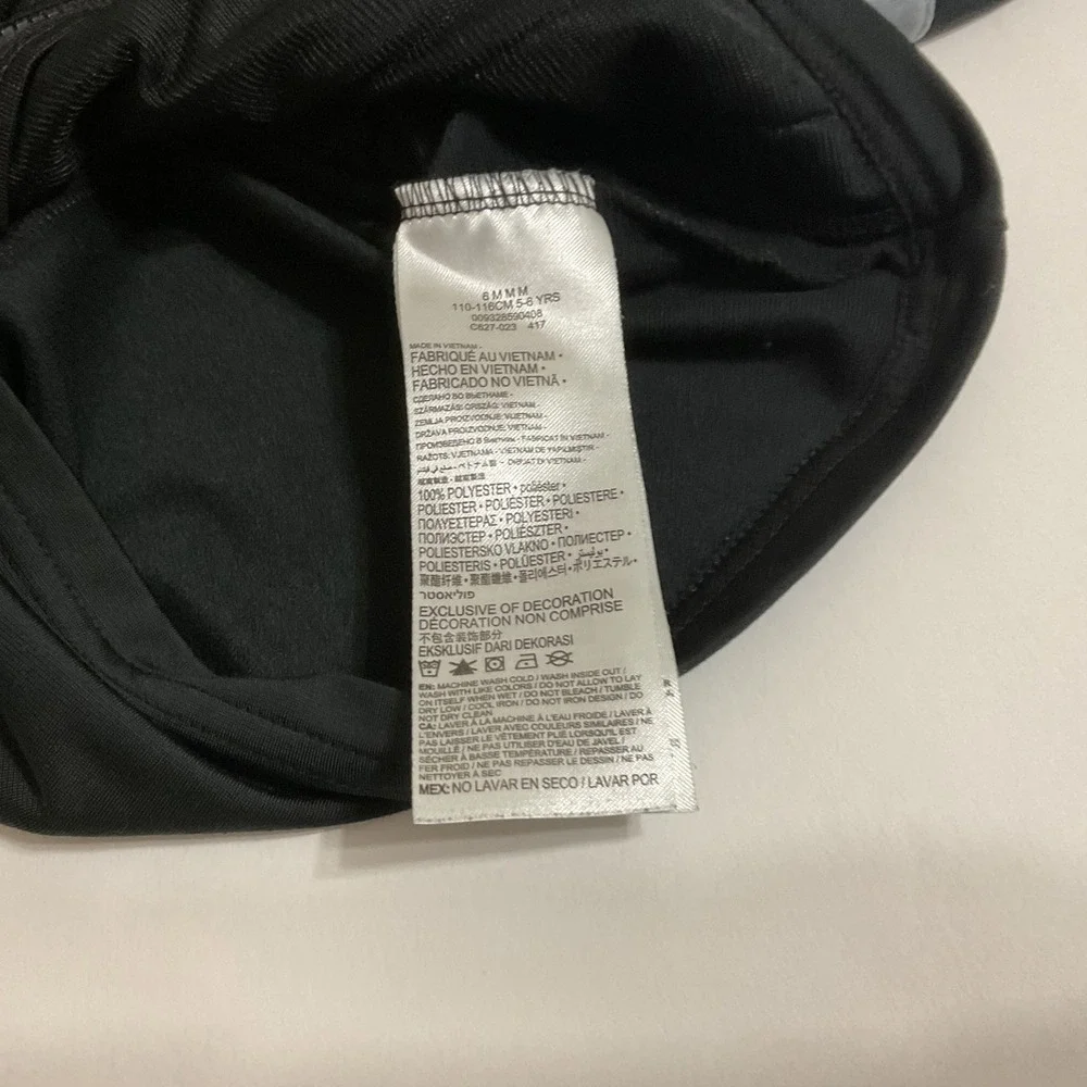 Nike‎ Track Jacket Kids Size 6 Black Grey Nike Air Zip Up Sportswear