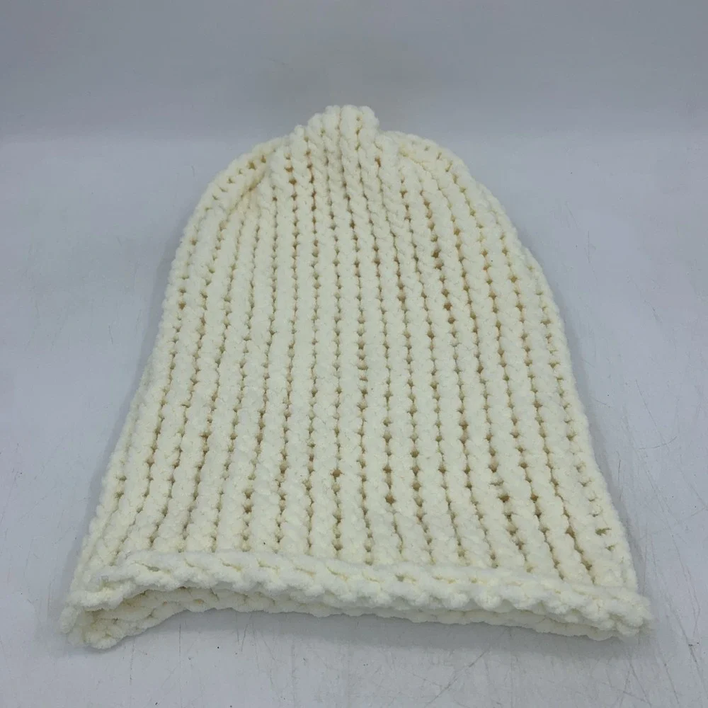 Handmade Chunky Knitted Beanie Stocking‎ Cap Hat Warm Winter Toboggan Slouchy