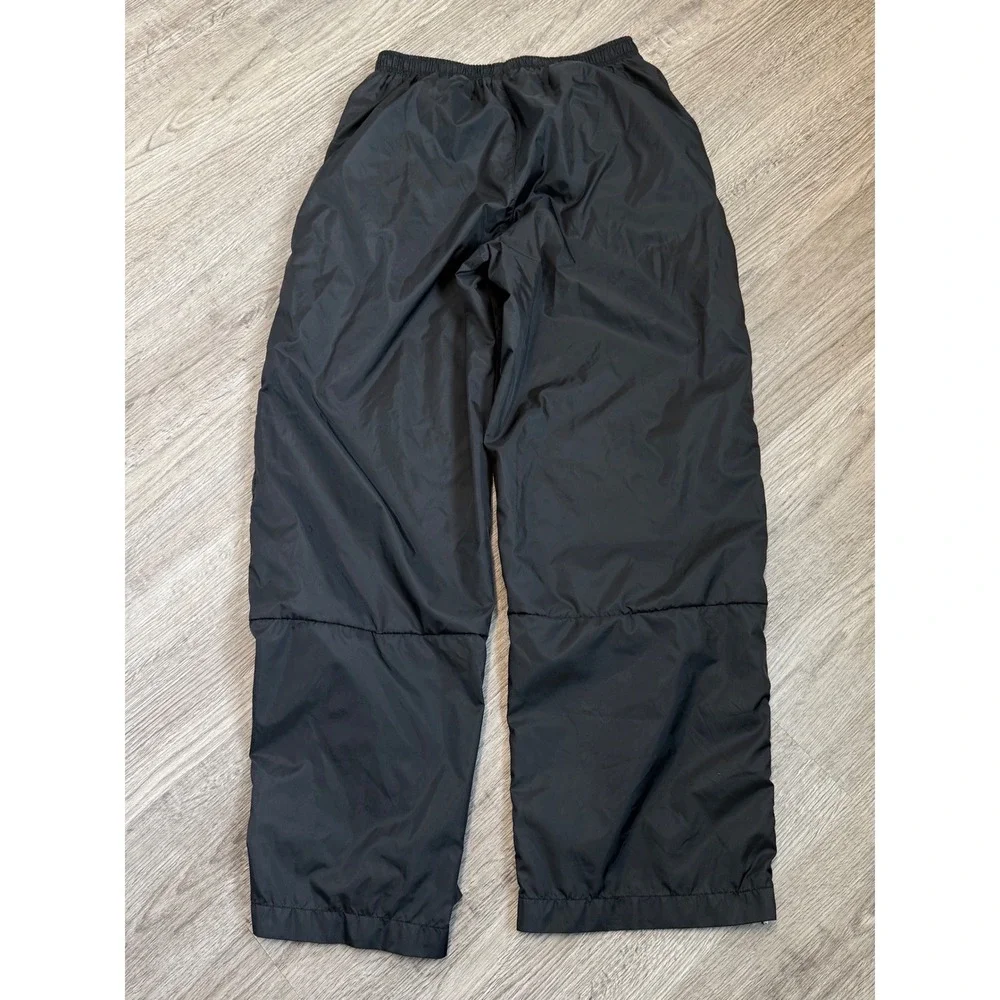 Nike Vintage Track Pants‎ Black Nylon Windbreaker Mesh Lined Boys Large 12-14