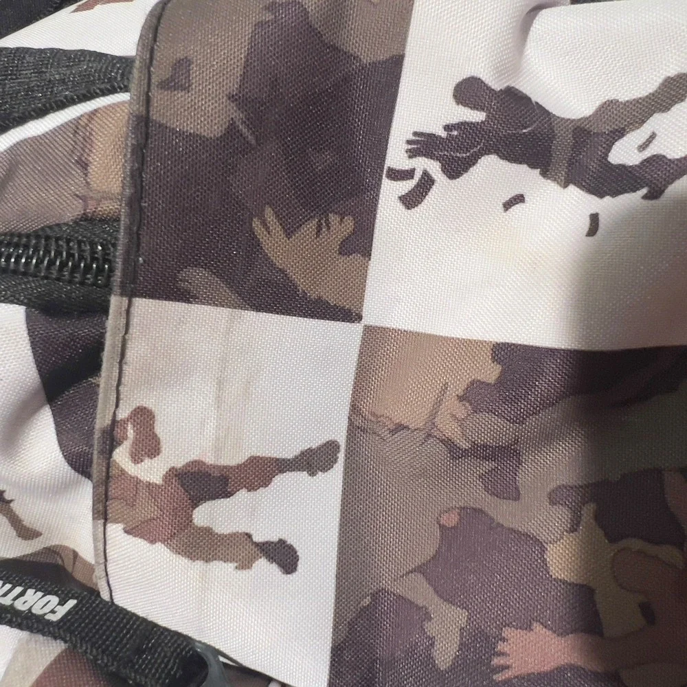 Fortnite Camo Checkerboard Backpack 18in School Gaming‎ Bag Unisex