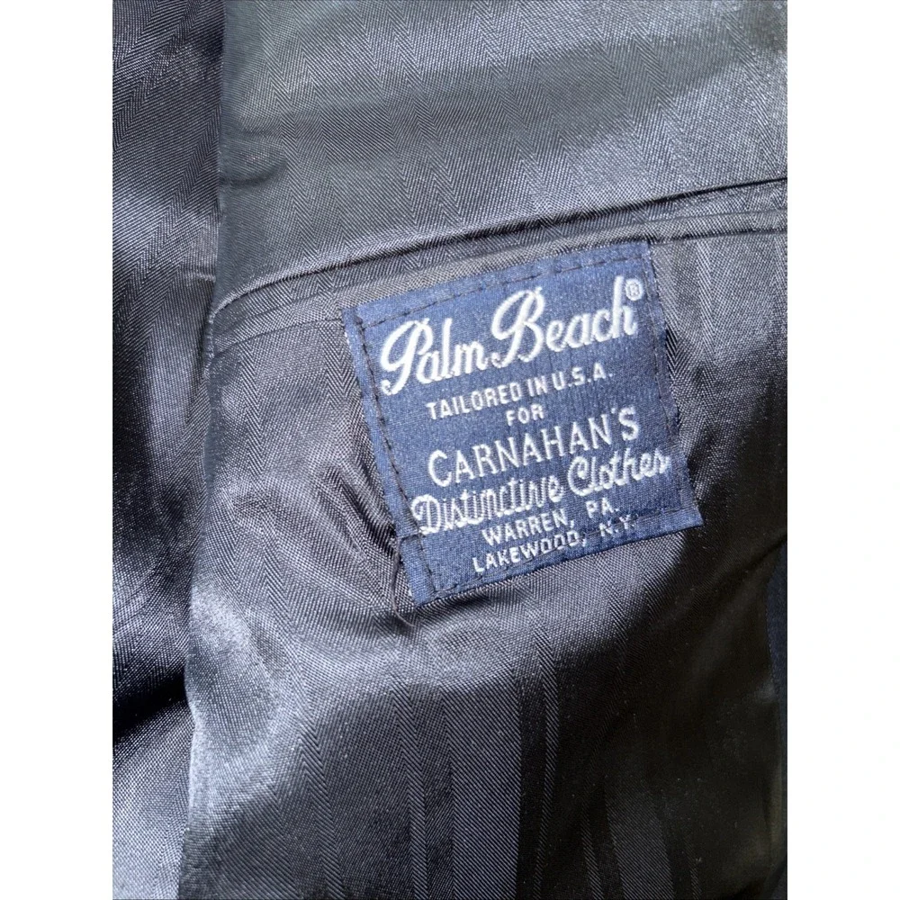 Palm Beach Navy Blue Blazer 42R Lined 2 Gold Button EUC‎ Sport Coat Grandpacore