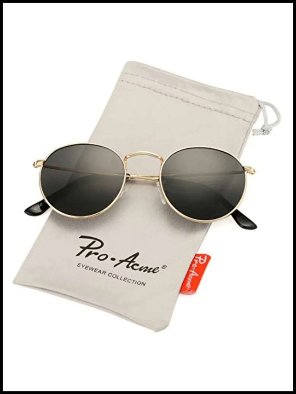Small Round Polarized Metal Sunglasses Retro Designer Style