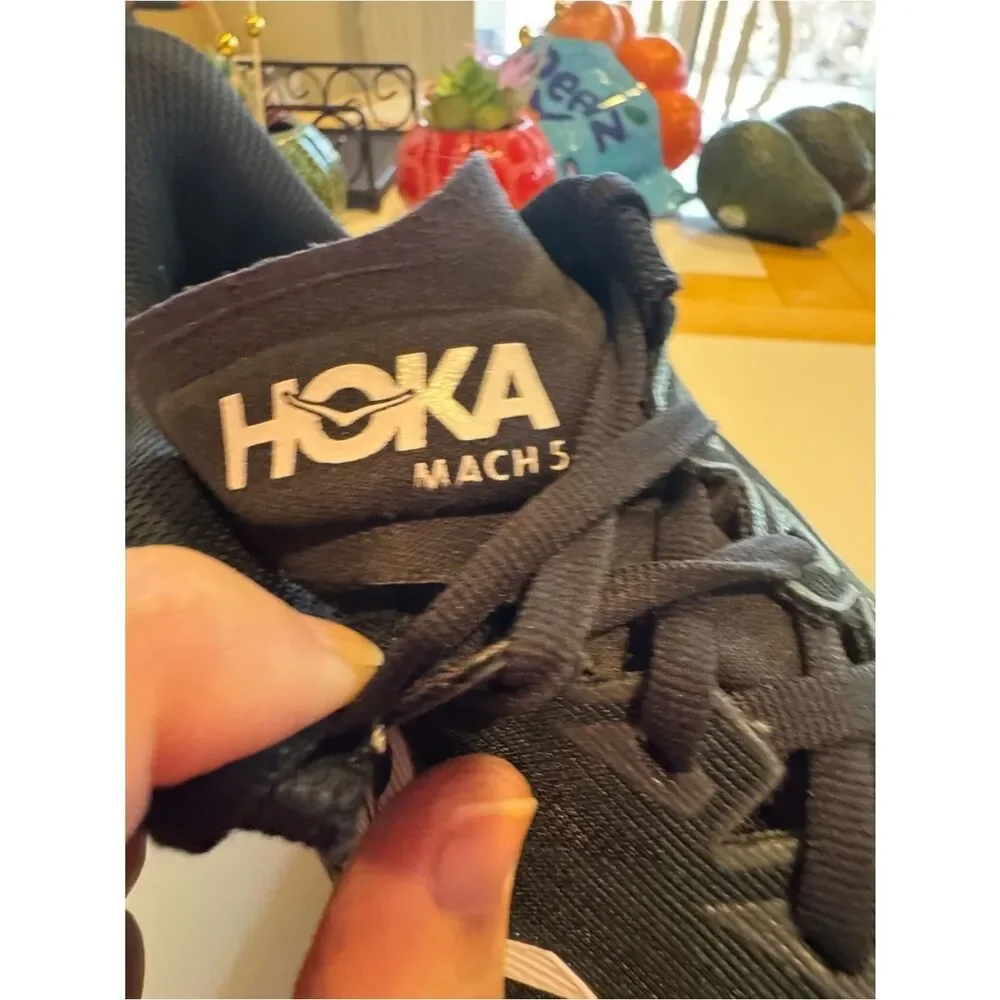Hoka One One Mach 5 Men’s Running Shoes Black Sneakers Size 11/2E