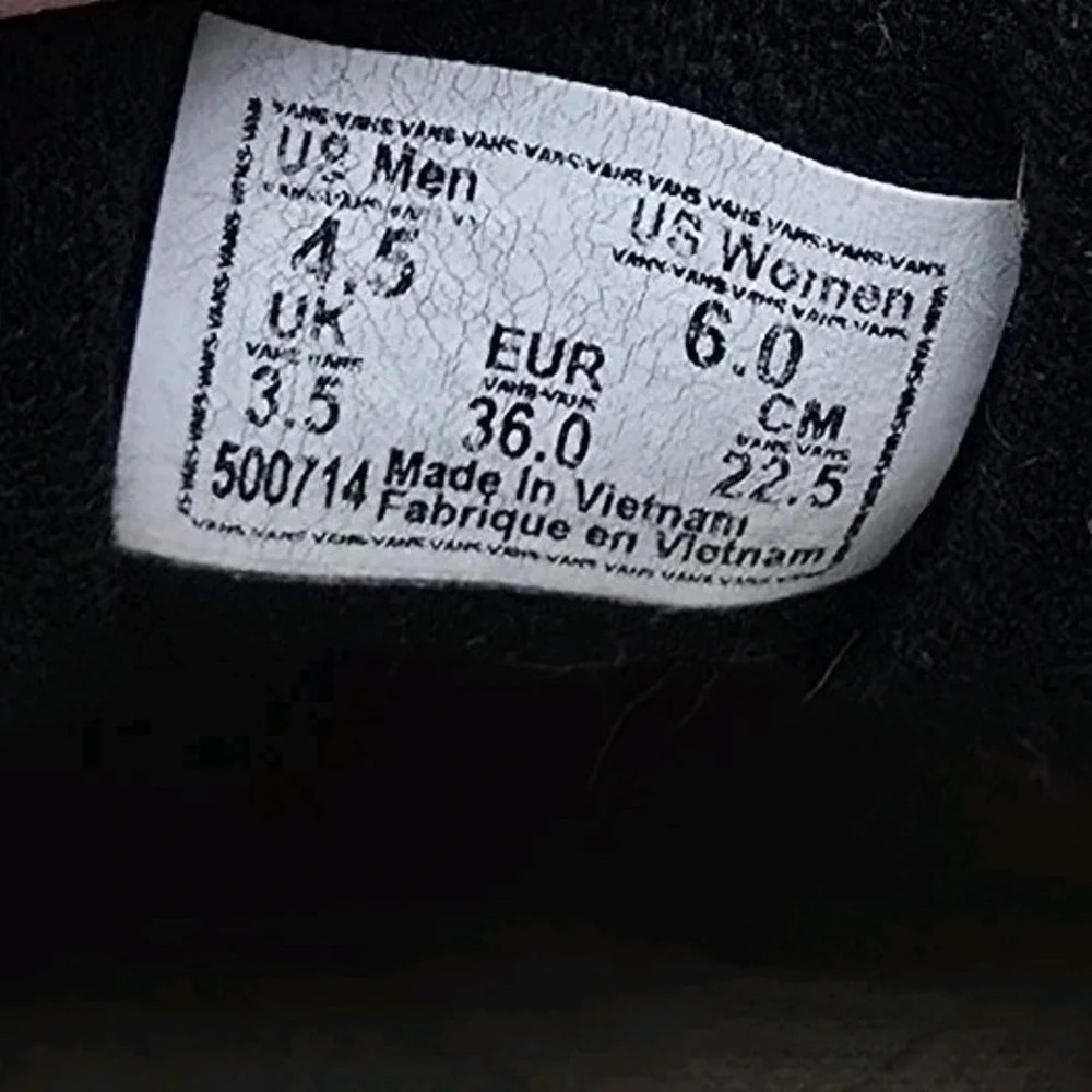 Vans lace please canvas