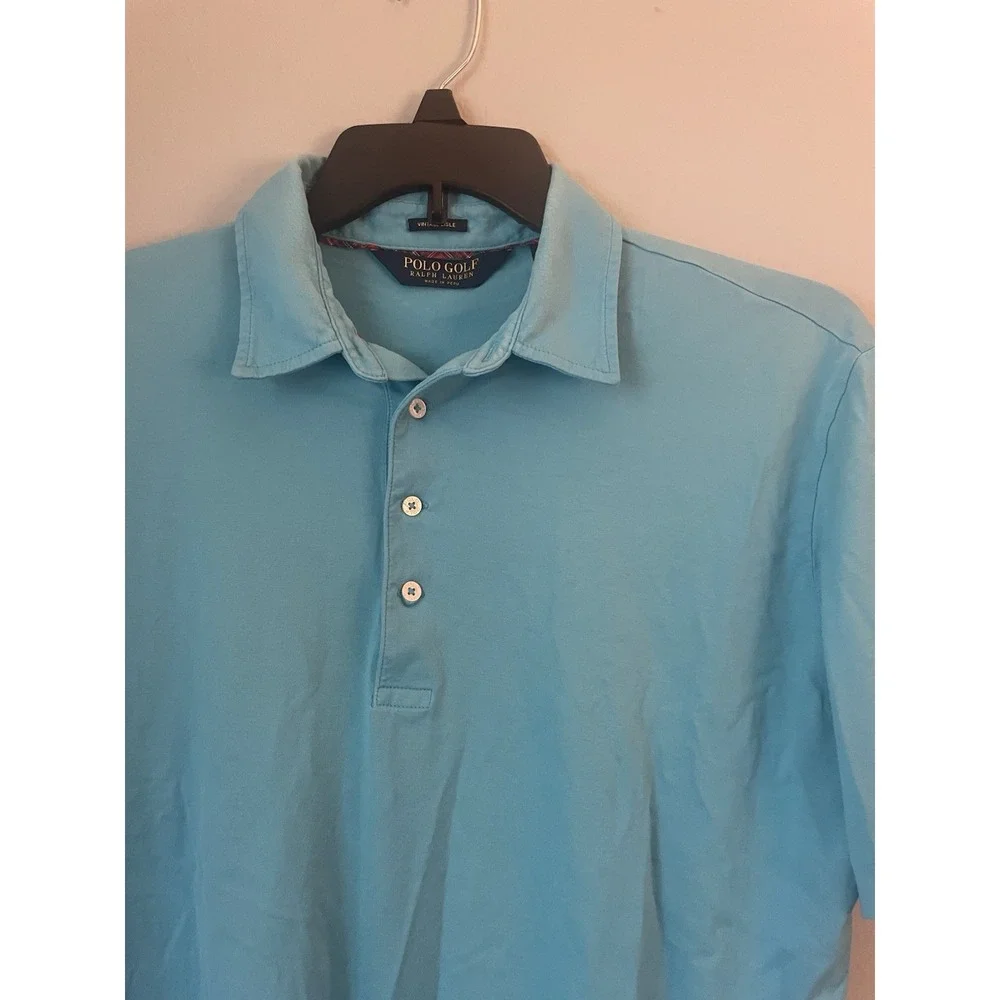 Polo Ralph Lauren Mens Vintage Lisle‎ Short Sleeve Polo Shirt L