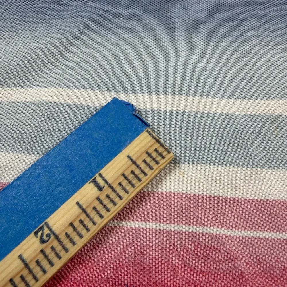 Polo Ralph Lauren Polo Shirt Mens XXL Color Block Ombre Stripe Classic Fit Pique
