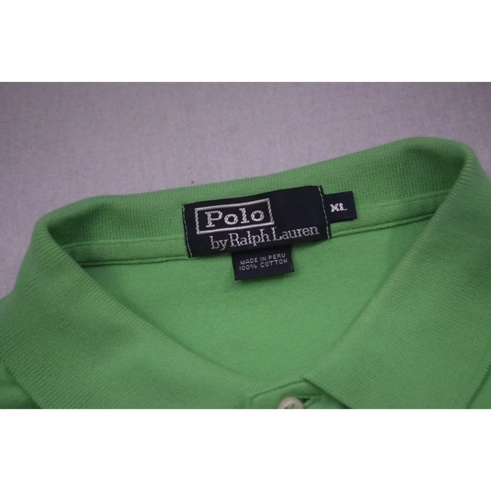 Polo Ralph Lauren Golf Polo Green Classic Fit Short Sleeve‎ VTG Mens Size XL