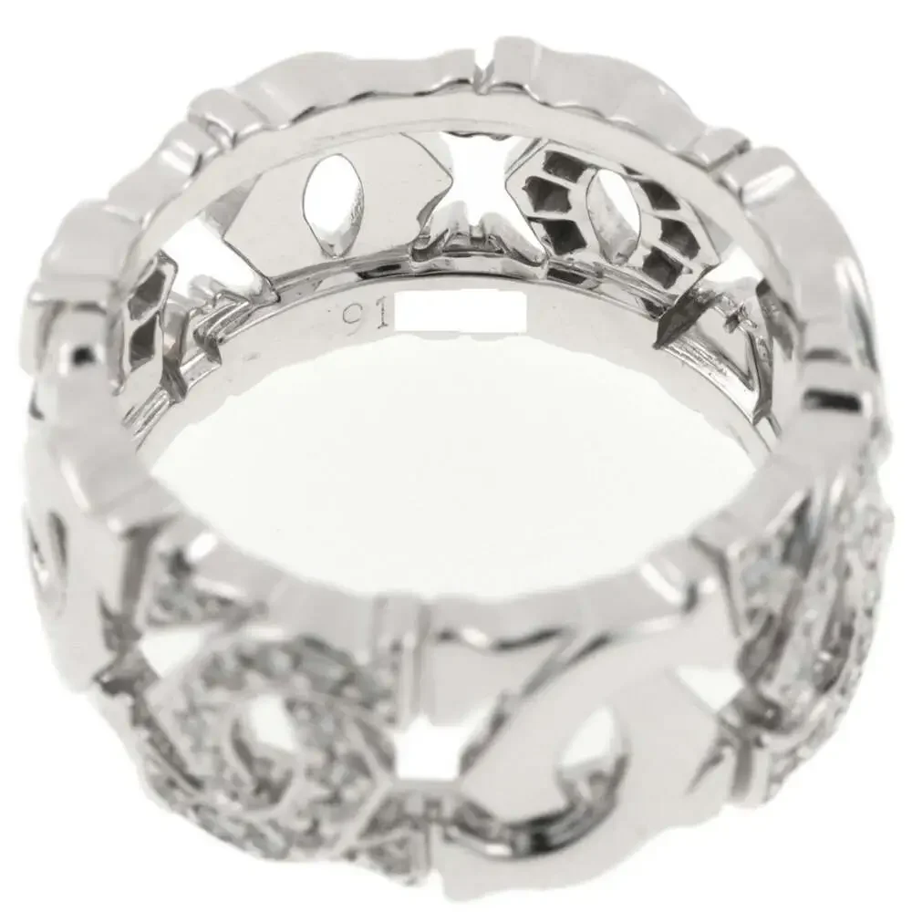 CARTIER Silver Diamond 2C Ring