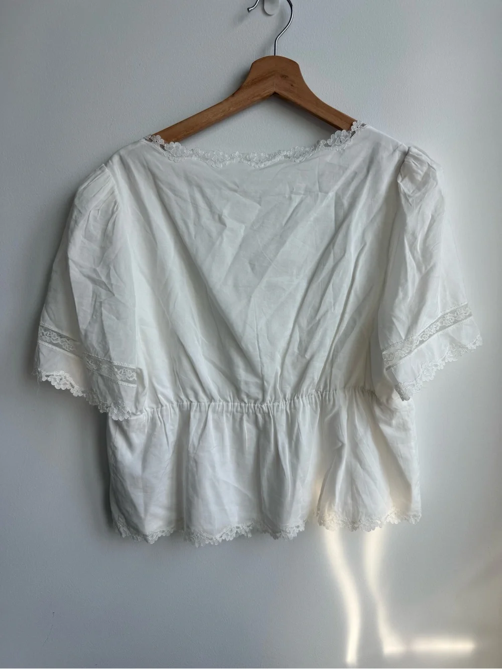 Reformation white lace