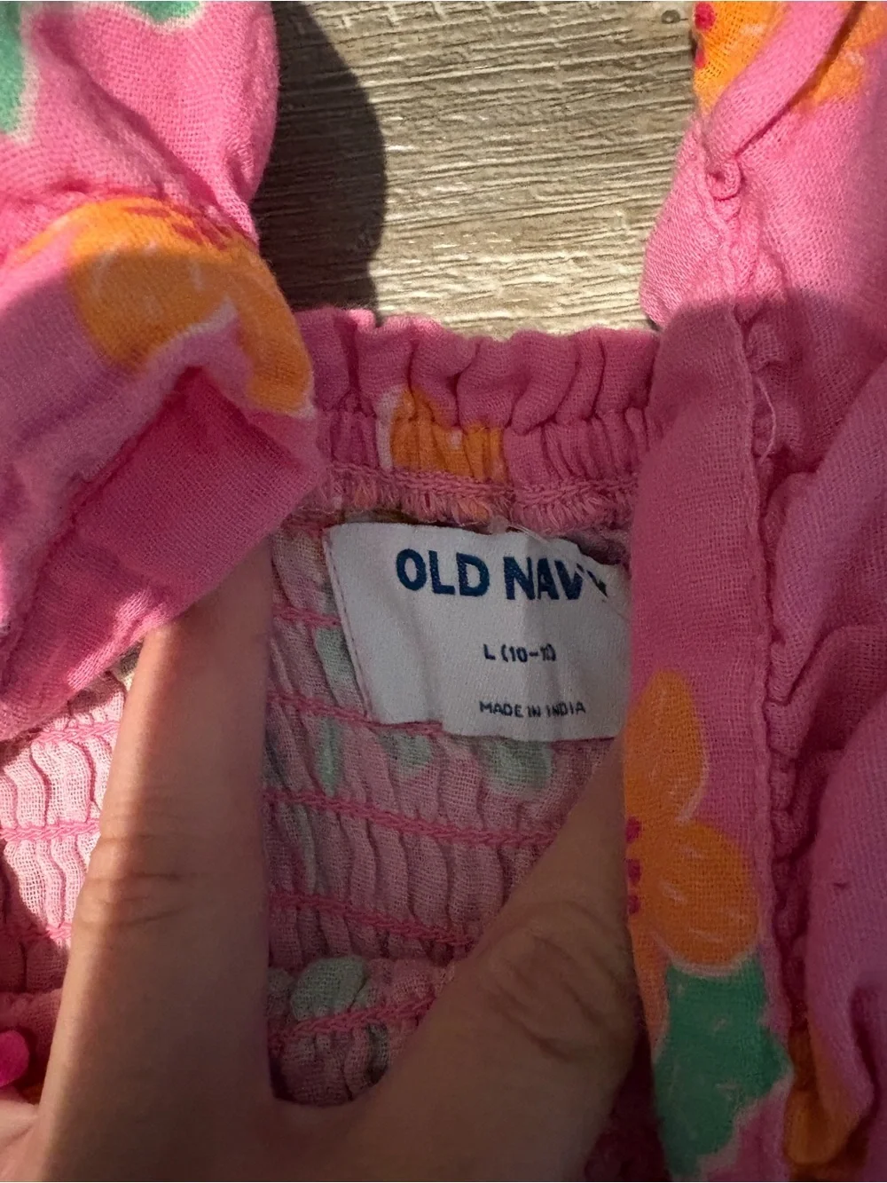 Old Navy dress orange