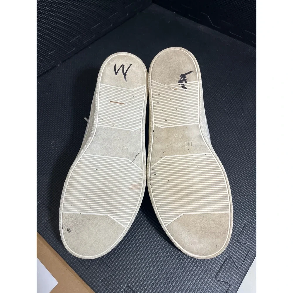 Nisolo Women's Bria Go-To‎ Court Sneaker Shoes White Leather Size 9.5