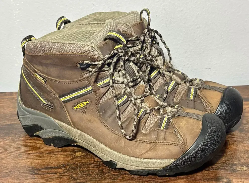 Keen Men's Targhee II Mid Waterproof Hiking Boots Brown Sz 13
