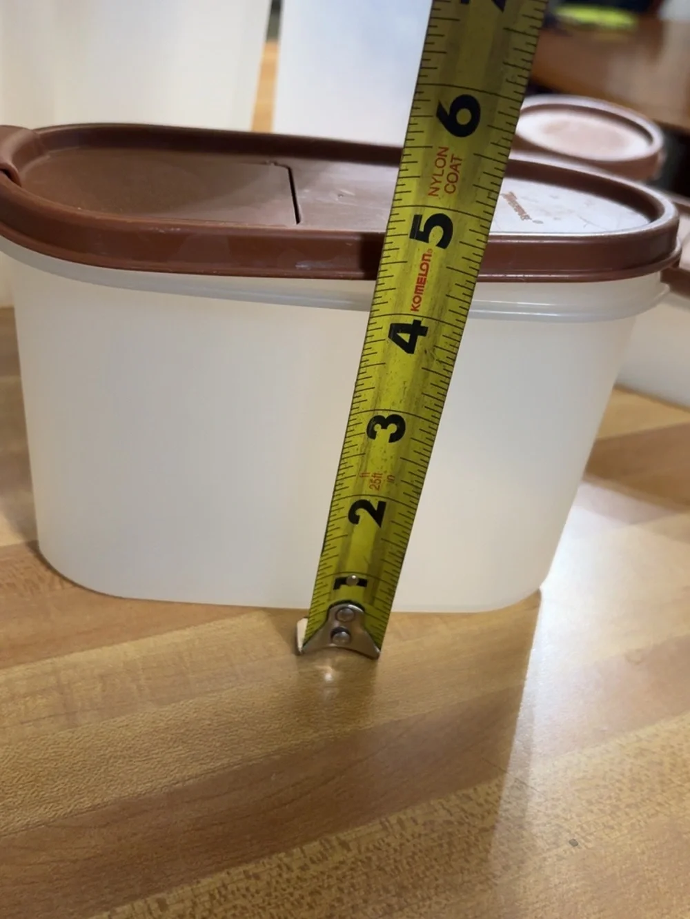 Brown Vintage Tupperware storage container set